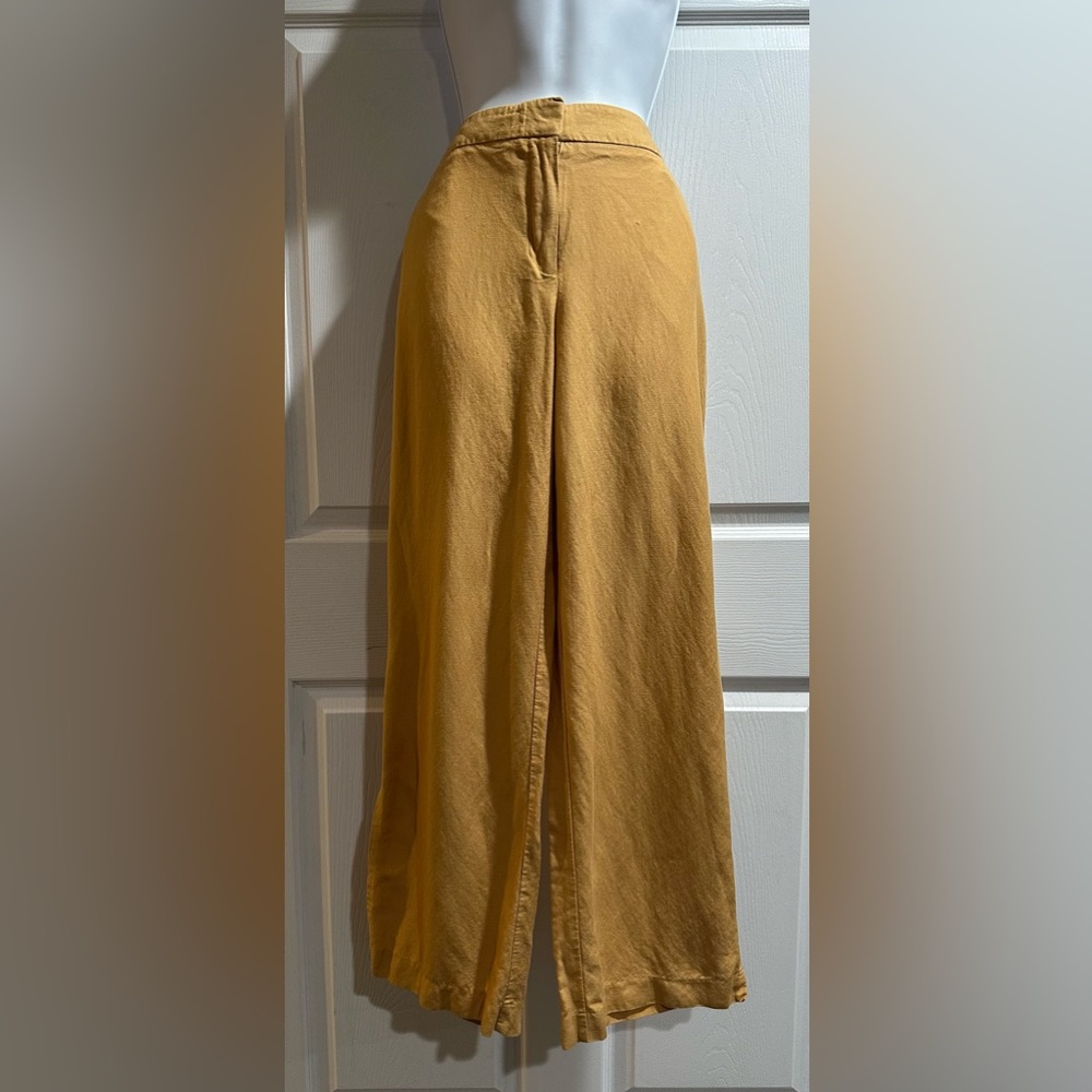 Counterparts Gold Tan Trousers with Split Leg